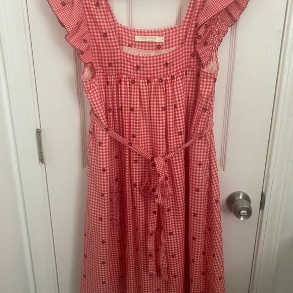 Christy Dawn dress in Ruby Picnic - Size Medium - Picture 3 of 5